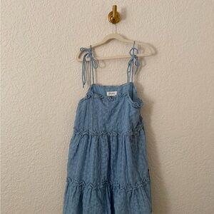 Storia Light Blue Mini Dress